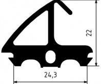 Средний уплотнитель теплых окон КПТ74 (СИАЛ), АПК01 (КраМЗ)