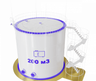 Резервуар РВС 200 м3 вертикальный
