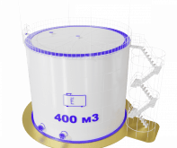 Резервуар РВС 400 м3 вертикальный