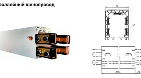 троллейный шинопровод 21-465 в разрезе