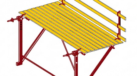 Подмости наружные навесные