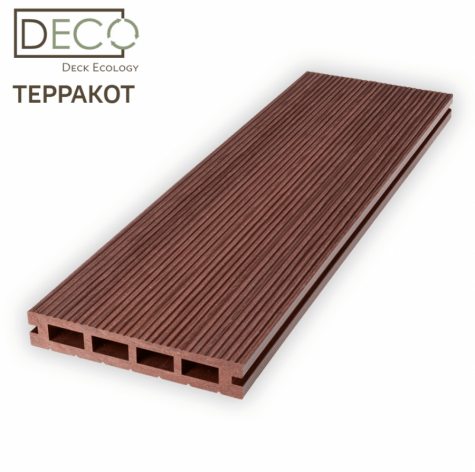 Террасная доска Deck Ecology Premium, Терракот