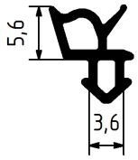 Уплотнитель стеклопакета в металло-пластиковой (ПВХ) системе Rehau