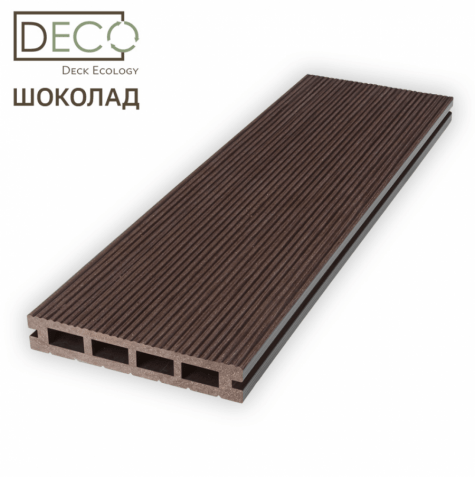 Террасная доска Deck Ecology Premium, Шоколад