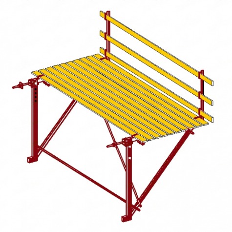 Подмости наружные навесные
