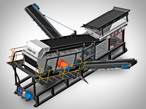 Полумобильный сортировочный комплекс СКМ-150 (СОРТИРОВКА И ДРОБЛЕНИЕ)