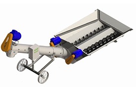 Конвейер винтовой разгрузки вагонов "Хоппер"